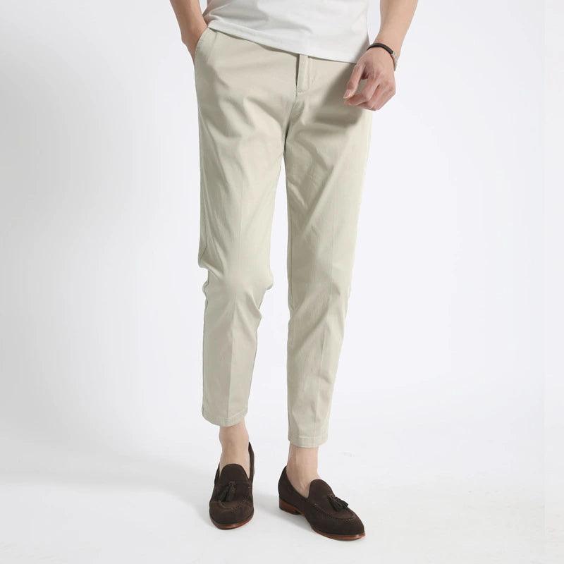 Calça de Alfaiataria Slim Branco Marfim - Maximino