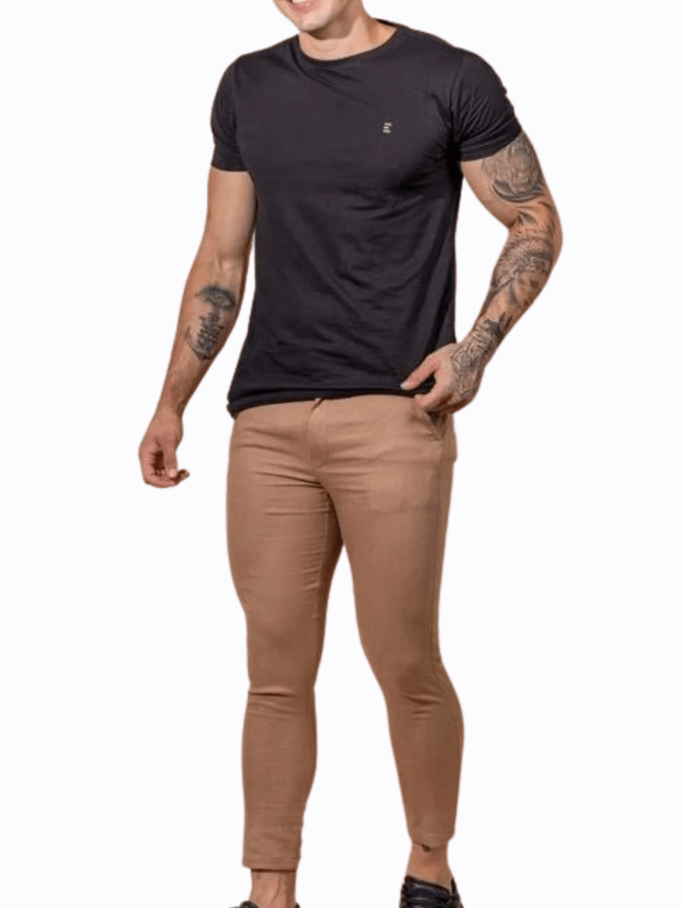 Calça Alfaiataria Masculina Social Skinny Esporte Fino - Maximino